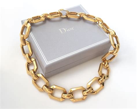 christion dior necklace|dior chunky necklace.